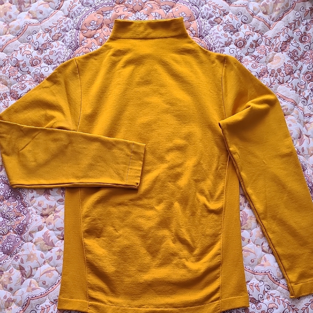 Mustard Yellow Turttle neck Long Sleeve Top